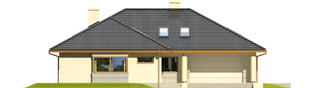 Projekt domu Alan II G2 - elewacja frontowa