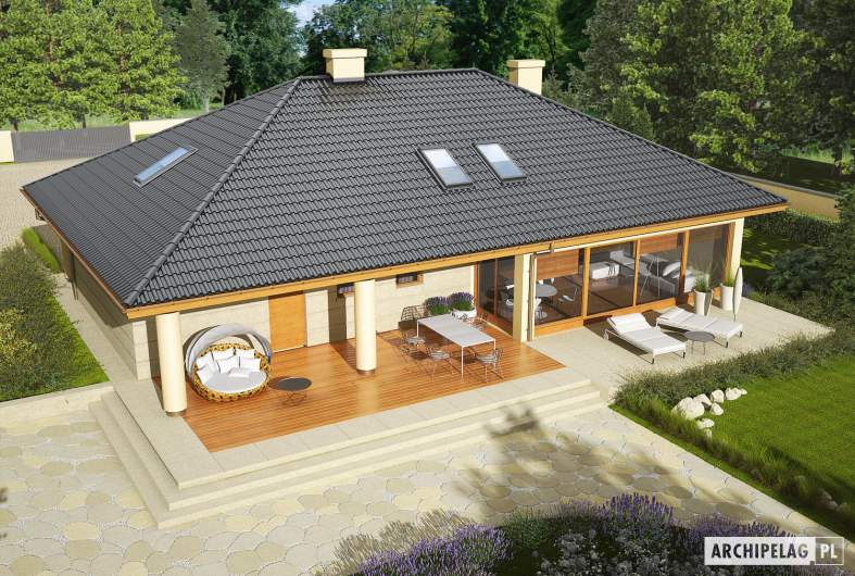 Projekt domu Alan II G2 - widok z góry