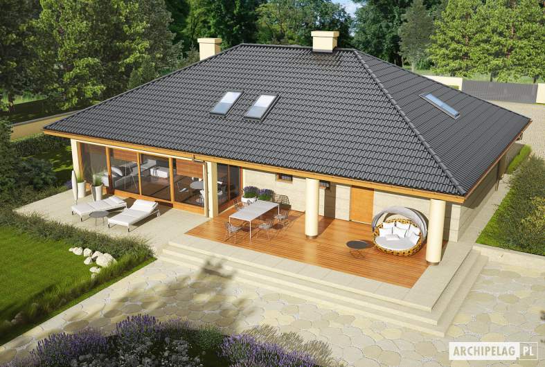 Projekt domu Alan II G2 - widok z góry