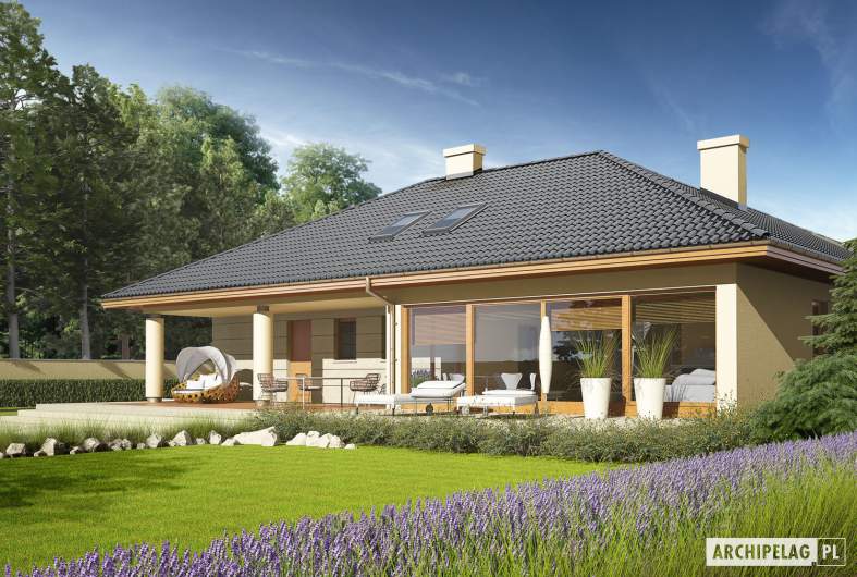 Projekt domu Alan II G2 - wizualizacja ogrodowa