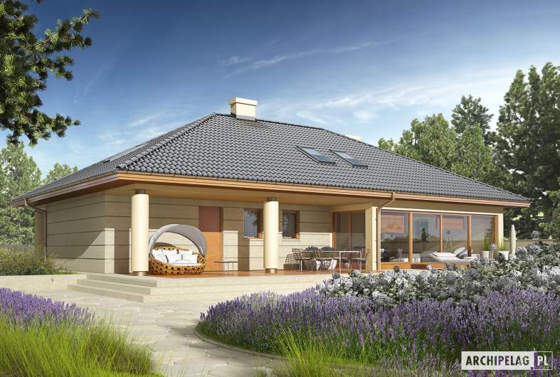 Projekt domu Alan II G2 - wizualizacja ogrodowa
