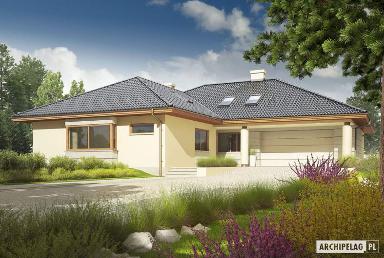 Projekt domu Alan II G2 - wizualizacja frontowa