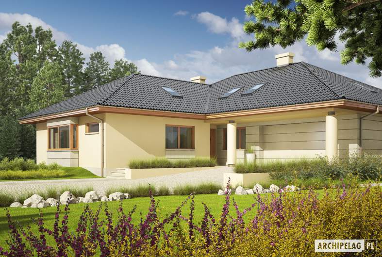 Projekt domu Alan II G2 - wizualizacja frontowa