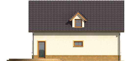 Ty - Projekt domu Teodozja - elewacja prawa