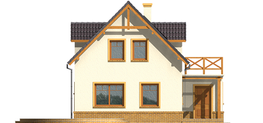 Ty - Projekt domu Teodozja - elewacja frontowa