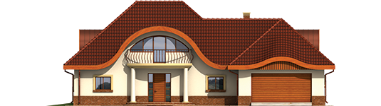 Inca G2 - Projekt domu Inka G2 - elewacja frontowa