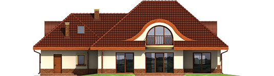 Inca G2 - Projekt domu Inka G2 - elewacja tylna