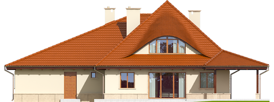 Petra II G2 - Projekty domów ARCHIPELAG - Petra II G2 - elewacja tylna