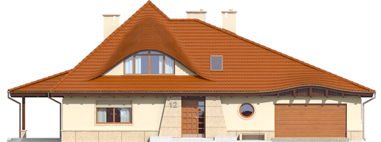 Petra II G2 - Projekty domów ARCHIPELAG - Petra II G2 - elewacja frontowa