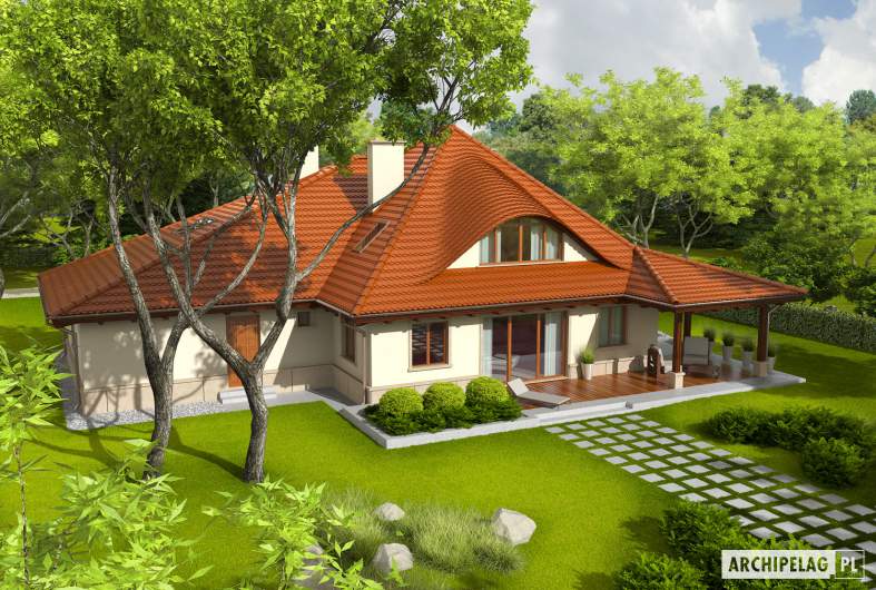 Projekt domu Petra II G2 - Projekty domów ARCHIPELAG - Petra II G2 - widok z góry