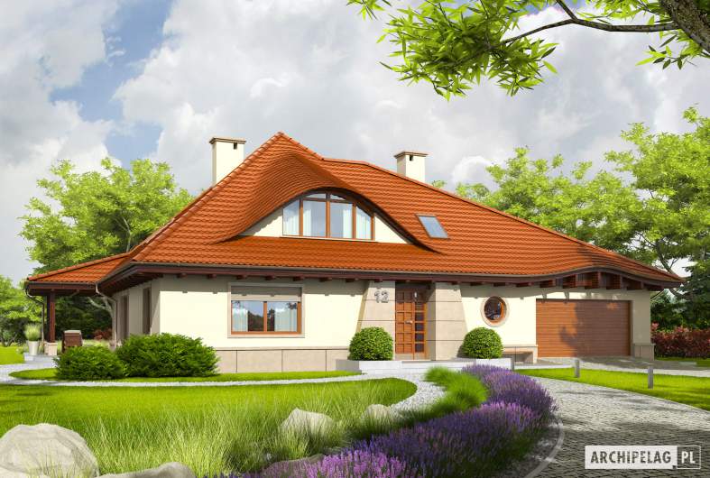 Projekt domu Petra II G2 - Projekty domów ARCHIPELAG - Petra II G2 - wizualizacja frontowa
