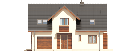 Arizona II G1 - Projekt domu Arizona II G1 - elewacja frontowa