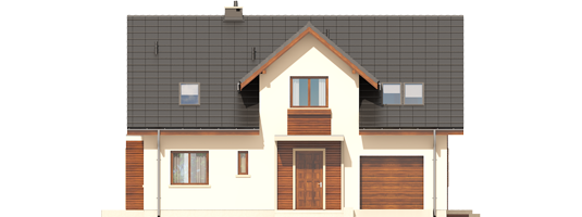 Arizona II G1 - Projekt domu Arizona II G1 - elewacja frontowa