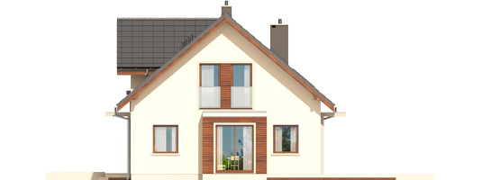 Arizona II G1 - Projekt domu Arizona II G1 - elewacja prawa