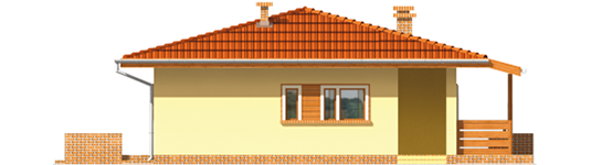 Nataly - Projekt domu Natalka - elewacja lewa