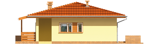 Nataly - Projekt domu Natalka - elewacja lewa