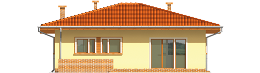 Nataly - Projekt domu Natalka - elewacja tylna