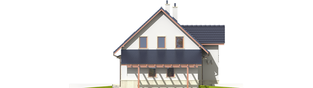 Projekt domu Sebastian G1 - elewacja lewa