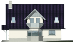 Joli - Projekt domu Jola - elewacja lewa