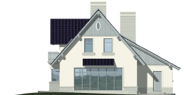 Joli - Projekt domu Jola - elewacja tylna