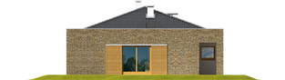 Projekt domu Marlon IV G1 (z wejściem od południa) - elewacja lewa