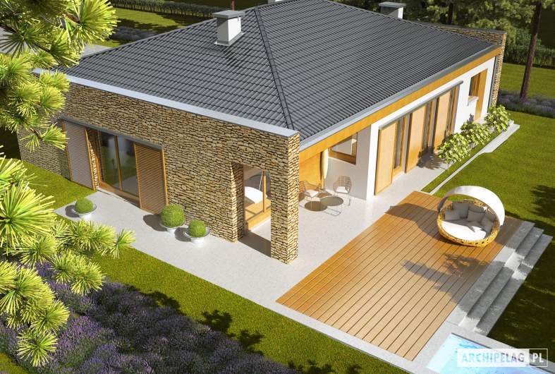 Projekt domu Marlon IV G1 - widok z góry