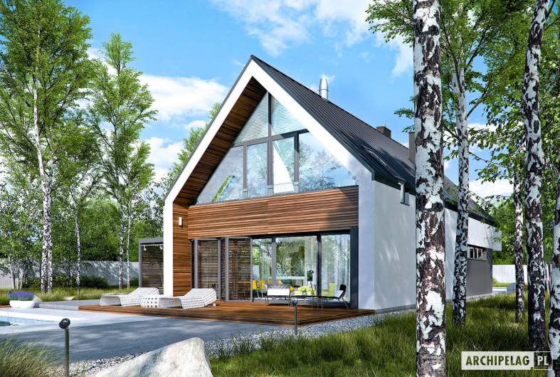 Projekt domu EX 19 G2 soft - wizualizacja ogrodowa