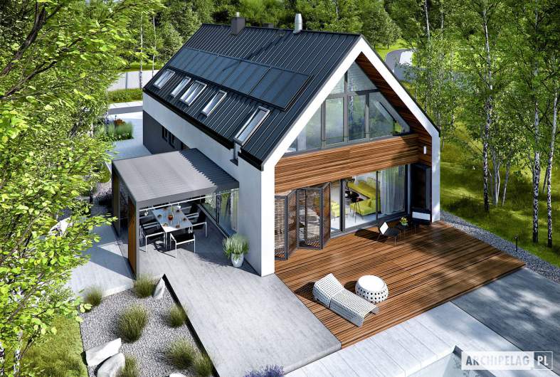 Projekt domu EX 19 G2 soft - widok z góry