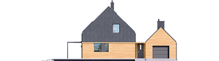 Projekt domu EX 16 G1 - elewacja frontowa