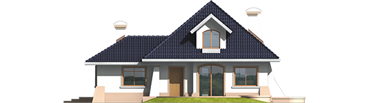 Milena II G1 - Projekt domu Milena II G1 - elewacja tylna