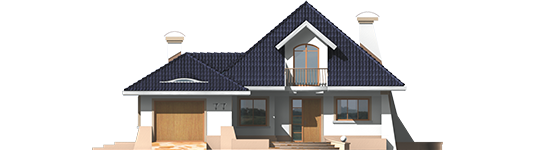 Milena II G1 - Projekt domu Milena II G1 - elewacja frontowa