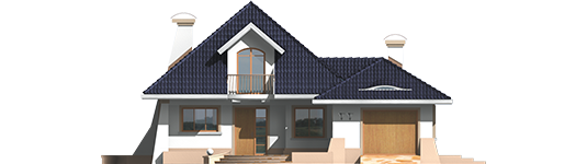 Milena II G1 - Projekt domu Milena II G1 - elewacja frontowa