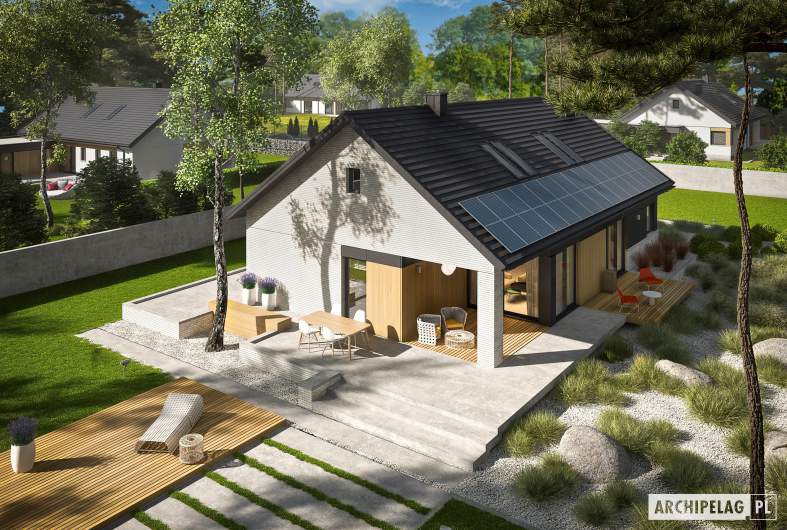 Projekt domu Daniel VII G2 ENERGO PLUS - widok z góry