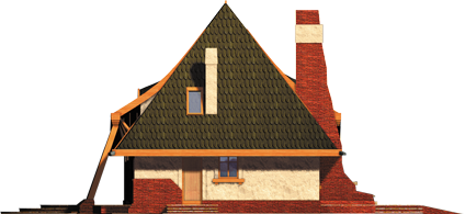 Michael - Projekt domu Mieszko - elewacja prawa