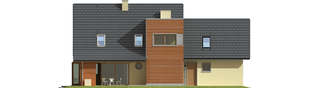 Projekt domu Hugo G2 - elewacja tylna