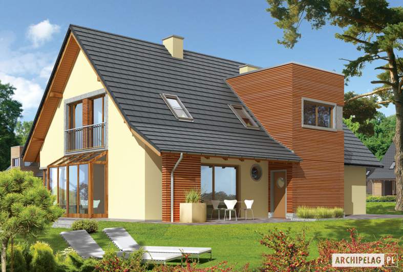 Projekt domu Hugo G2 - wizualizacja ogrodowa