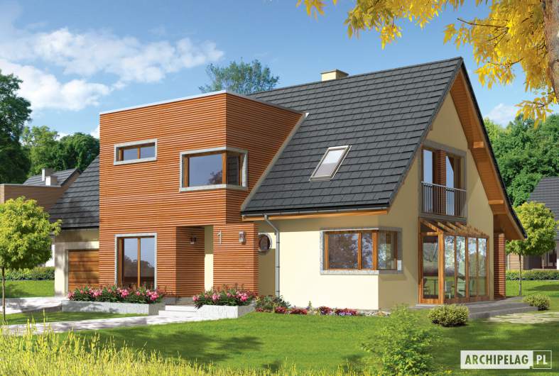 Projekt domu Hugo G2 - wizualizacja frontowa