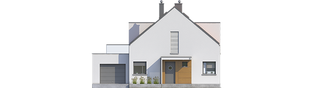 Projekt domu Pedro II G1 ENERGO - elewacja frontowa