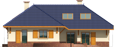 Luna G2 - Projekt domu Luna G2 - elewacja tylna