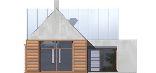 Nikita - Projekt domu Nikita - elewacja tylna