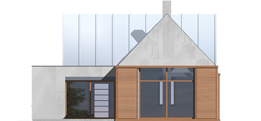 Nikita - Projekt domu Nikita - elewacja tylna