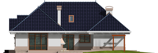 Lucia - Projekt domu Łucja - elewacja lewa