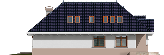 Lucia - Projekt domu Łucja - elewacja prawa