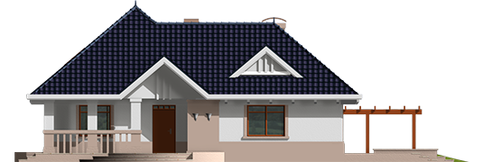 Lucia - Projekt domu Łucja - elewacja frontowa