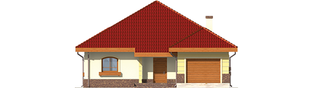 Projekt domu Cezaria G1 - elewacja frontowa