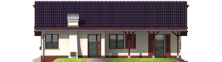 Projekt domu Romina G2 - elewacja prawa
