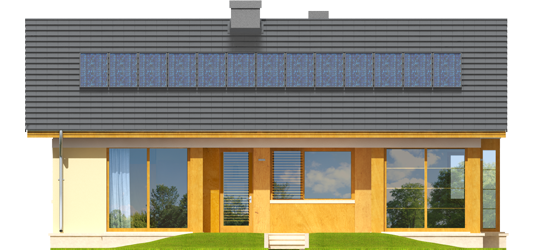 Karmela - Projekt domu Karmela - elewacja tylna