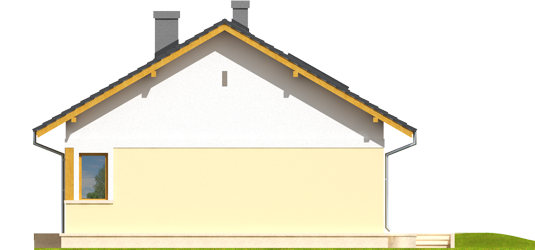 Karmela - Projekt domu Karmela - elewacja prawa