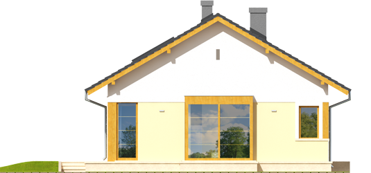 Karmela - Projekt domu Karmela - elewacja lewa