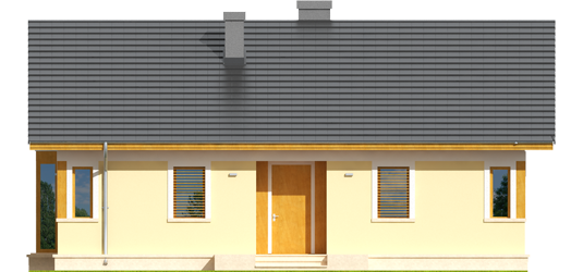 Karmela - Projekt domu Karmela - elewacja frontowa